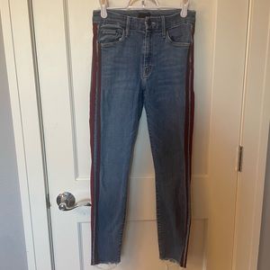 MOTHER Frayed Cropped Denim